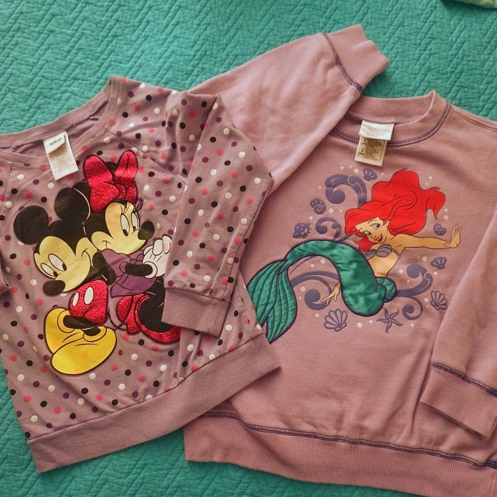 2 Kids Disney Sweatshirts